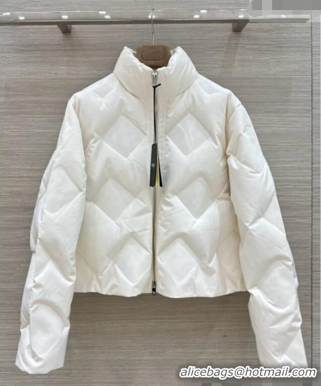 Reasonable Price Fendi FF Down Jacket Wool F090706 White 2026