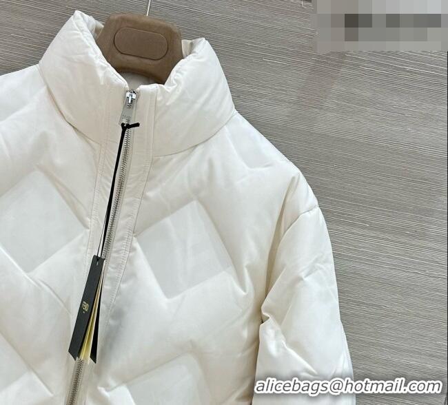 Reasonable Price Fendi FF Down Jacket Wool F090706 White 2026