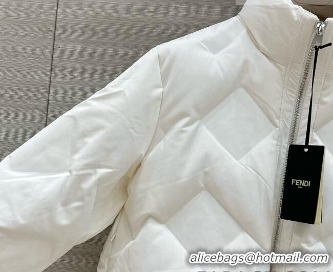 Reasonable Price Fendi FF Down Jacket Wool F090706 White 2026