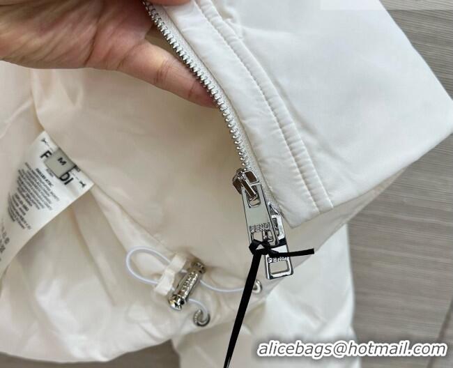 Reasonable Price Fendi FF Down Jacket Wool F090706 White 2026