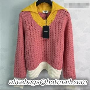 Hot Sell Cheap Fendi Wool Sweater F0907555 Pink 2026