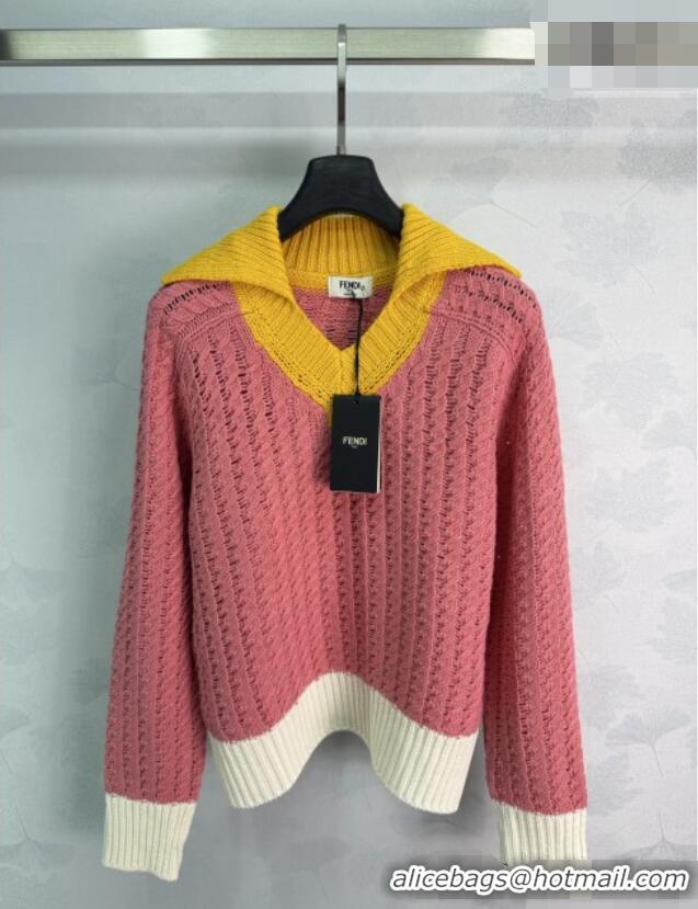 Hot Sell Cheap Fendi Wool Sweater F0907555 Pink 2026