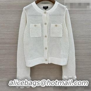 Best Price Chanel Coco Knit Cardigan CH090719 White 2026