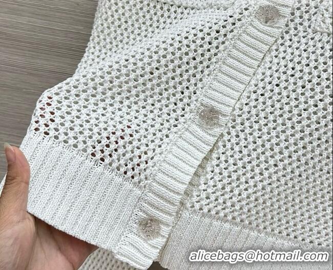Best Price Chanel Coco Knit Cardigan CH090719 White 2026