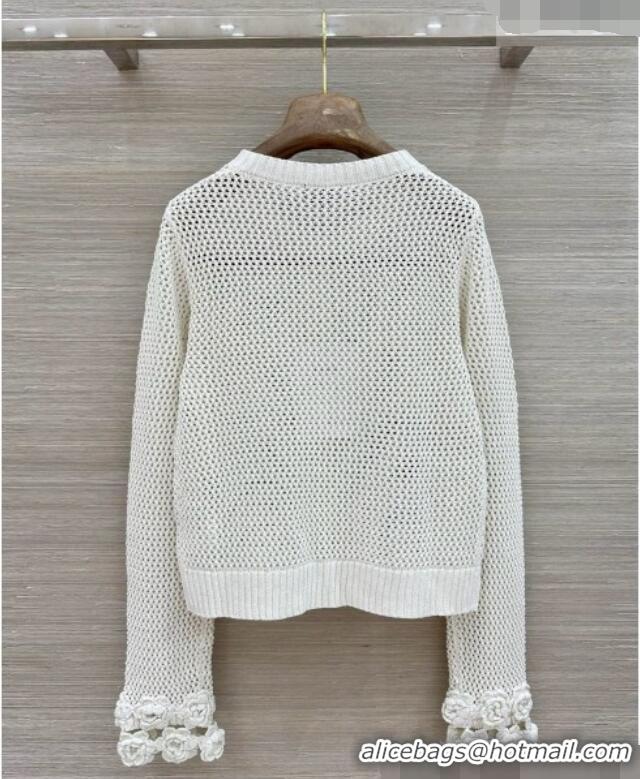 Best Price Chanel Coco Knit Cardigan CH090719 White 2026