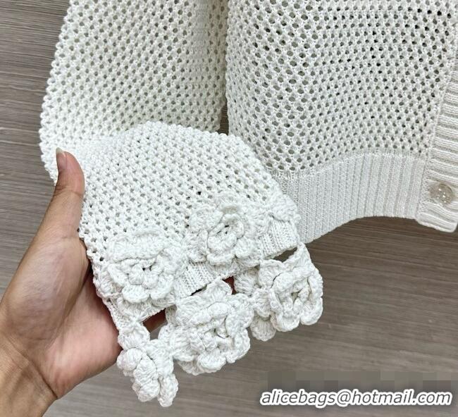 Best Price Chanel Coco Knit Cardigan CH090719 White 2026