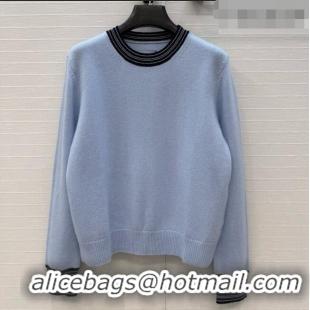 Shop Cheapest Chanel Cashmere Sweater CH090730 Light Blue 2026