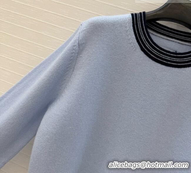 Shop Cheapest Chanel Cashmere Sweater CH090730 Light Blue 2026