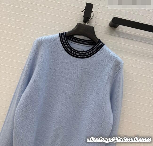 Shop Cheapest Chanel Cashmere Sweater CH090730 Light Blue 2026