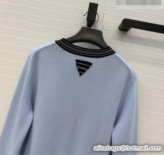 Shop Cheapest Chanel Cashmere Sweater CH090730 Light Blue 2026