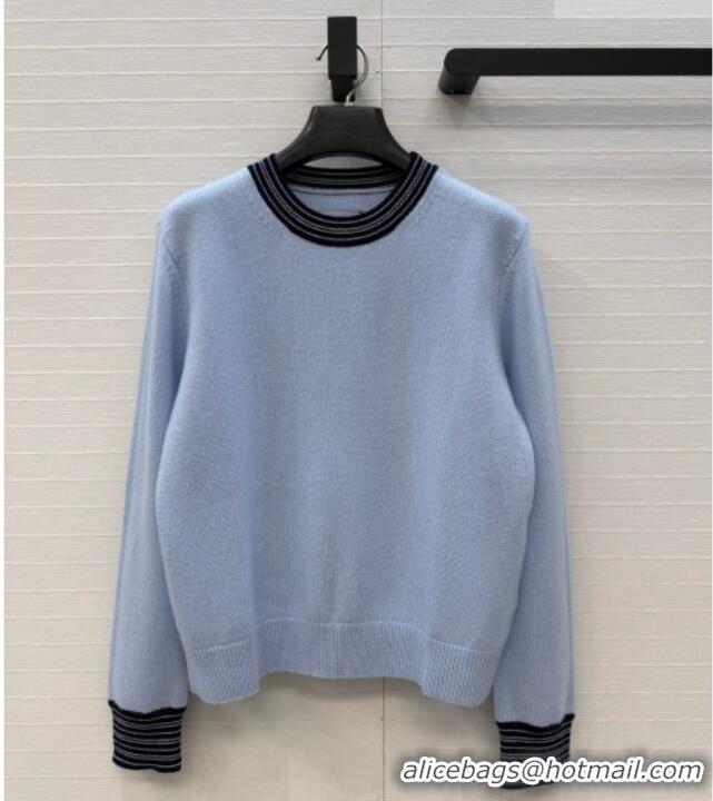 Shop Cheapest Chanel Cashmere Sweater CH090730 Light Blue 2026