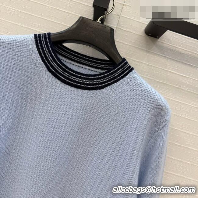 Shop Cheapest Chanel Cashmere Sweater CH090730 Light Blue 2026