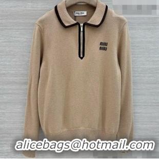 Most Popular Miu Miu Wool & Cashmere Sweater M090720 Camel 2026
