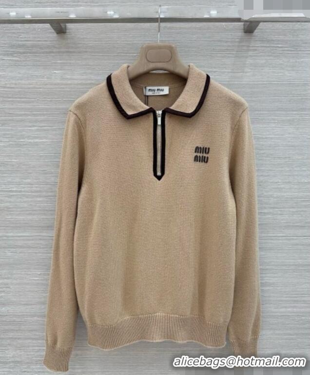 Most Popular Miu Miu Wool & Cashmere Sweater M090720 Camel 2026