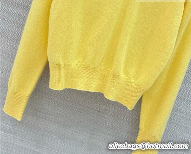 Well Crafted Miu Miu Wool Sweater M090723 Yellow 2026