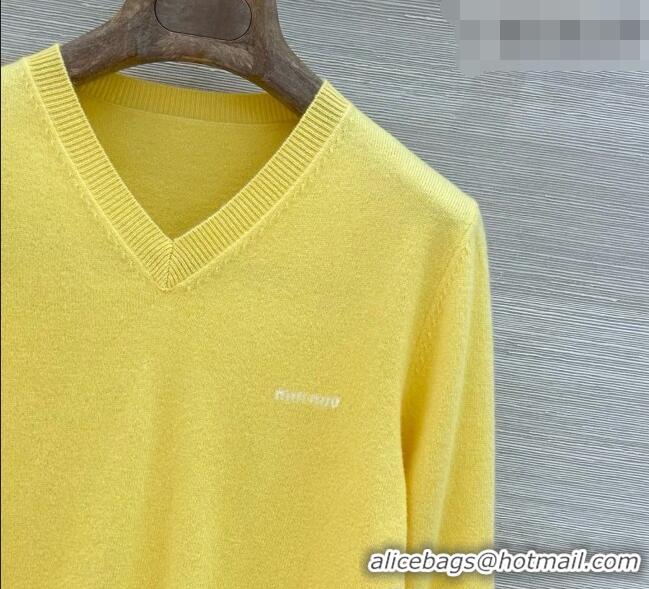 Well Crafted Miu Miu Wool Sweater M090723 Yellow 2026