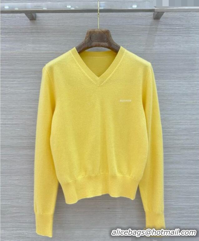 Well Crafted Miu Miu Wool Sweater M090723 Yellow 2026