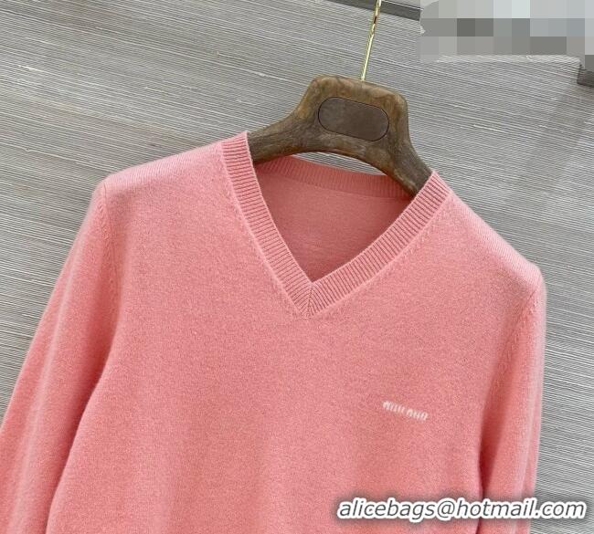 Buy Cheapest Miu Miu Wool Sweater M090724 Pink 2026