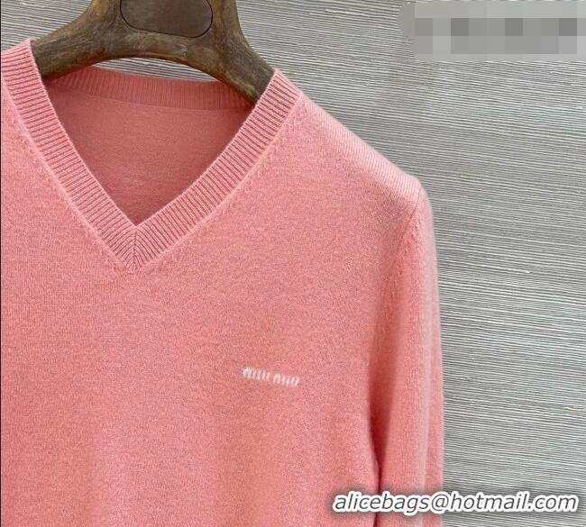 Buy Cheapest Miu Miu Wool Sweater M090724 Pink 2026