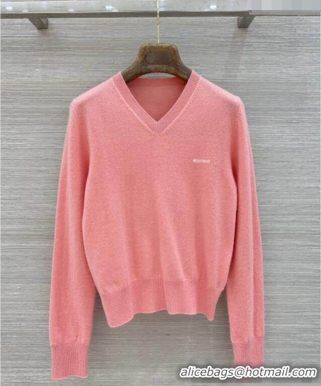 Buy Cheapest Miu Miu Wool Sweater M090724 Pink 2026