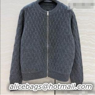 Famous Brand Prada Cashmere Zipped Cardigan P090714 Grey 2026
