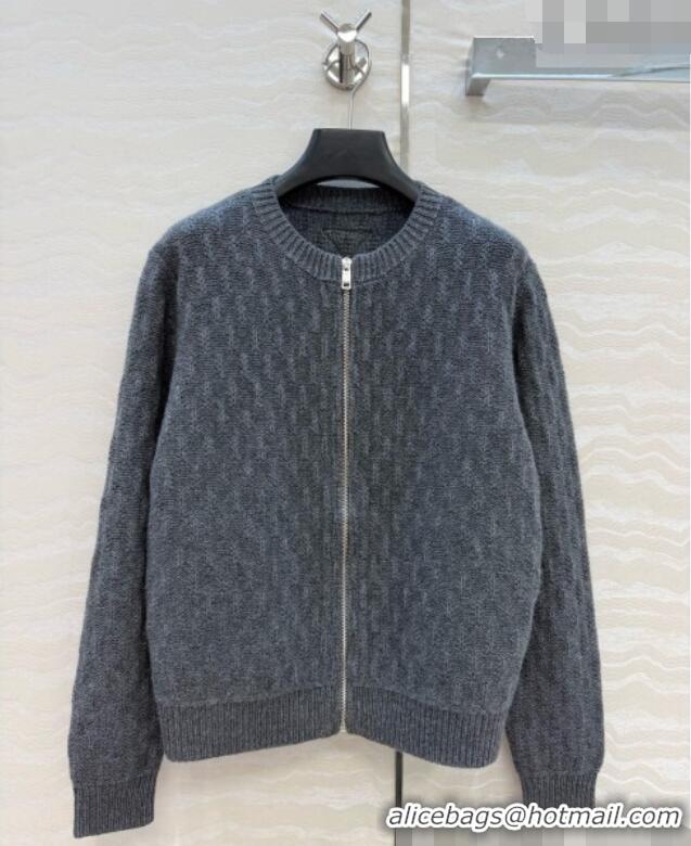 Famous Brand Prada Cashmere Zipped Cardigan P090714 Grey 2026