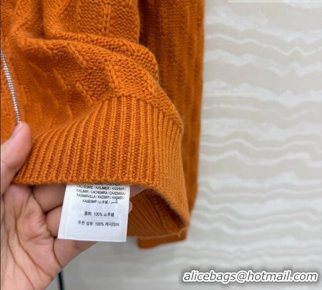 Good Taste Prada Cashmere Zipped Cardigan P090715 Orange 2026