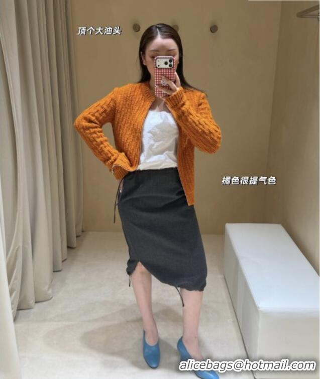 Good Taste Prada Cashmere Zipped Cardigan P090715 Orange 2026
