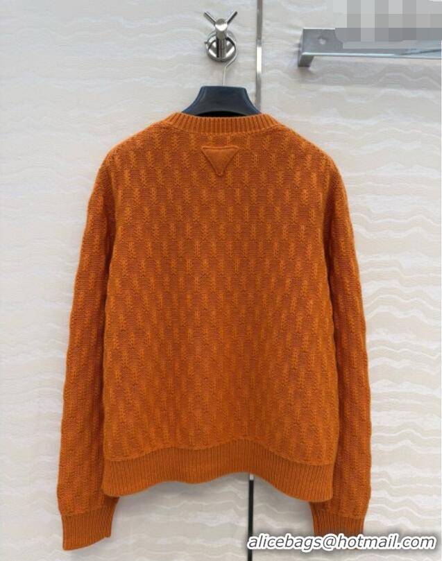 Good Taste Prada Cashmere Zipped Cardigan P090715 Orange 2026