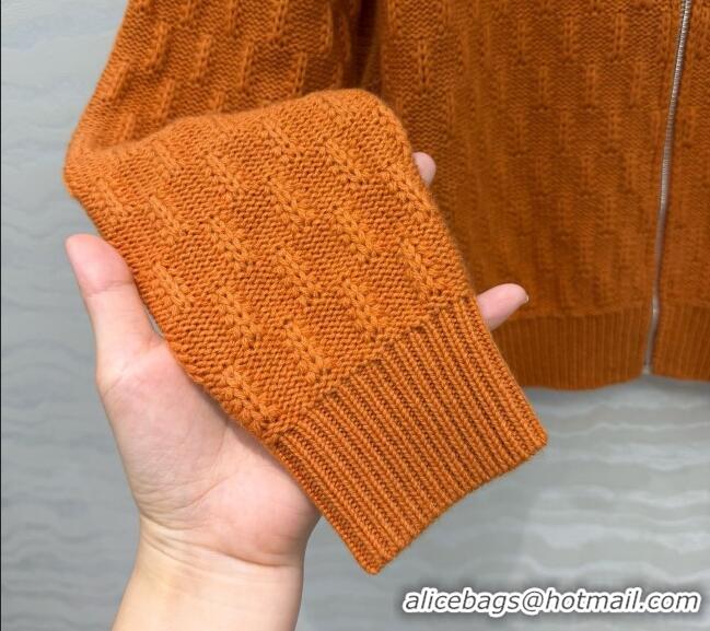 Good Taste Prada Cashmere Zipped Cardigan P090715 Orange 2026