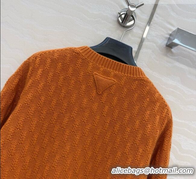 Good Taste Prada Cashmere Zipped Cardigan P090715 Orange 2026