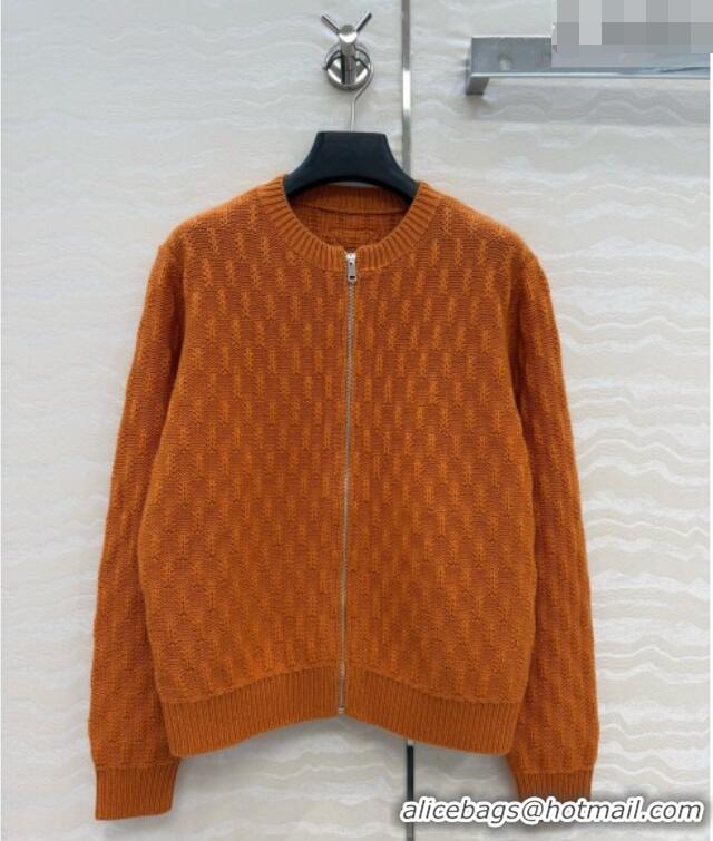 Good Taste Prada Cashmere Zipped Cardigan P090715 Orange 2026