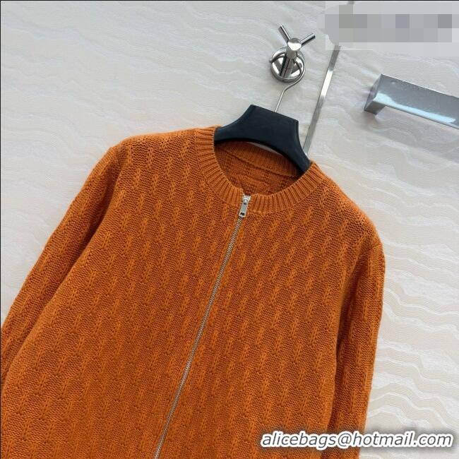 Good Taste Prada Cashmere Zipped Cardigan P090715 Orange 2026