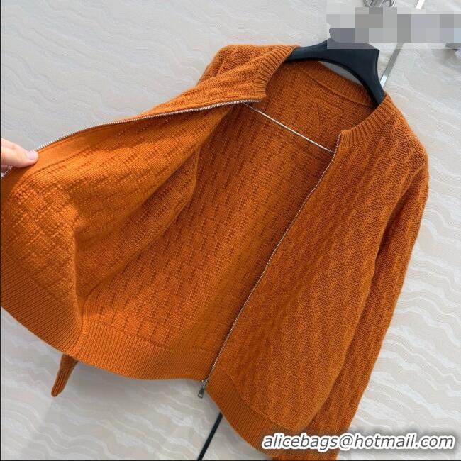Good Taste Prada Cashmere Zipped Cardigan P090715 Orange 2026