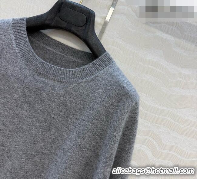 New Fashion Prada Cashmere Short-sleeved Sweater P090712 Grey 2026