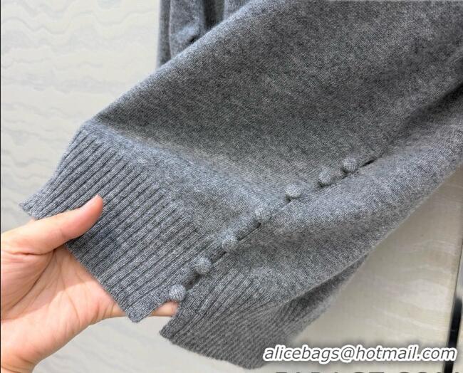 New Fashion Prada Cashmere Short-sleeved Sweater P090712 Grey 2026