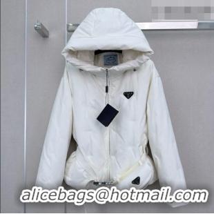 Top Quality Prada Down Jacket P090735 White 2026