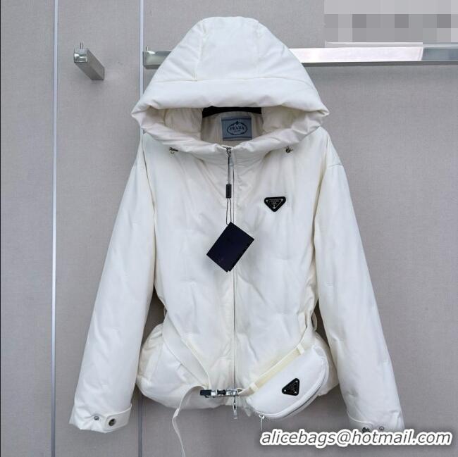 Top Quality Prada Down Jacket P090735 White 2026