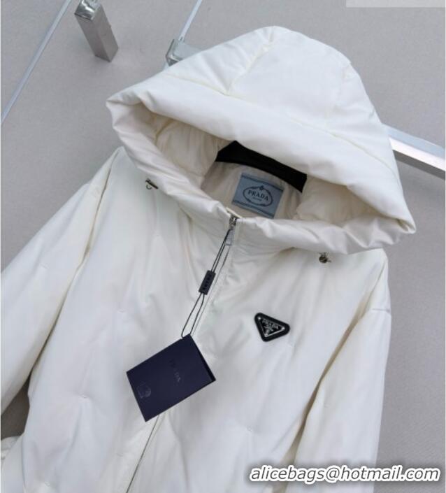 Top Quality Prada Down Jacket P090735 White 2026
