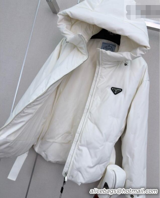 Top Quality Prada Down Jacket P090735 White 2026
