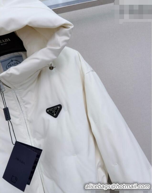 Top Quality Prada Down Jacket P090735 White 2026