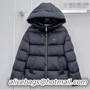 Reasonable Price Prada Down Jacket P090738 Black 2026