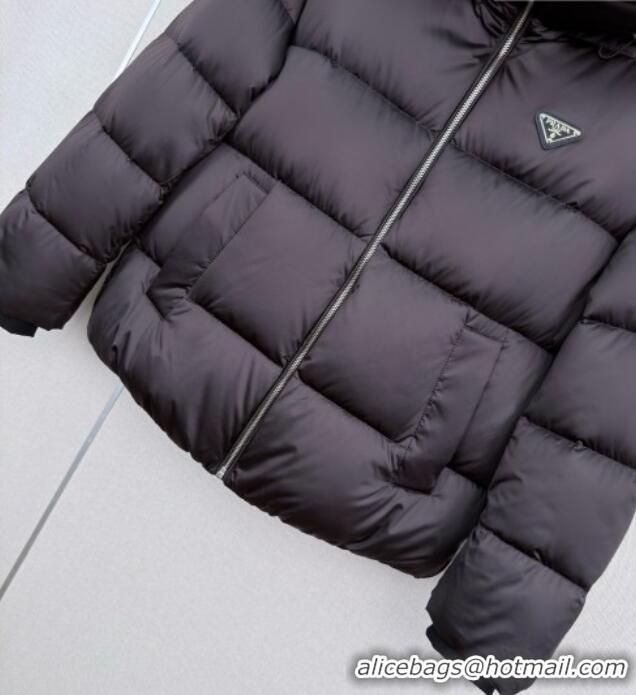 Top Design Prada Down Jacket P090739 Dark Brown 2026