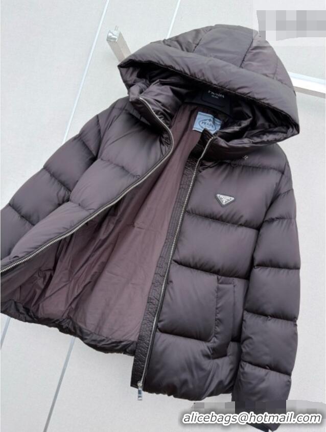 Top Design Prada Down Jacket P090739 Dark Brown 2026