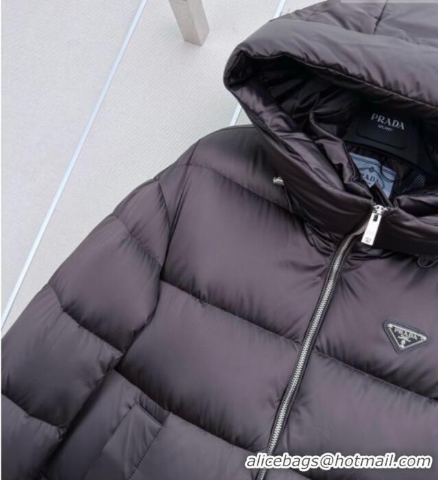 Top Design Prada Down Jacket P090739 Dark Brown 2026