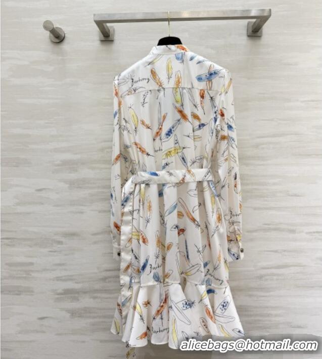 New Design Discount Burberry Dress B090806 White 2026