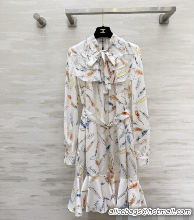 New Design Discount Burberry Dress B090806 White 2026