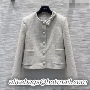 Traditional Discount Dior Tweed Jacket D090807 Beige 2026