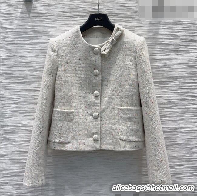 Traditional Discount Dior Tweed Jacket D090807 Beige 2026