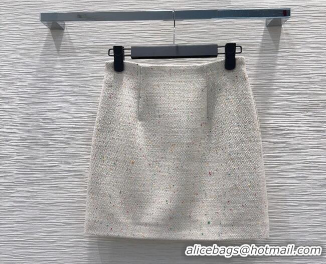 Classic Discount Dior Tweed Skirt D090809 Beige 2026